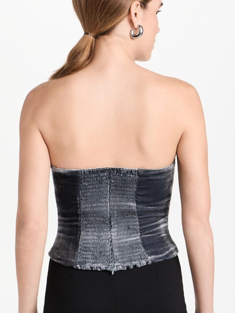 REFORMATION Giorgia velvet strapless top NWT Various Sizes - Picture 3 of 9